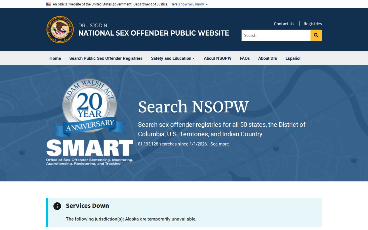 Talbot County sex offender check using the national NSOPW search